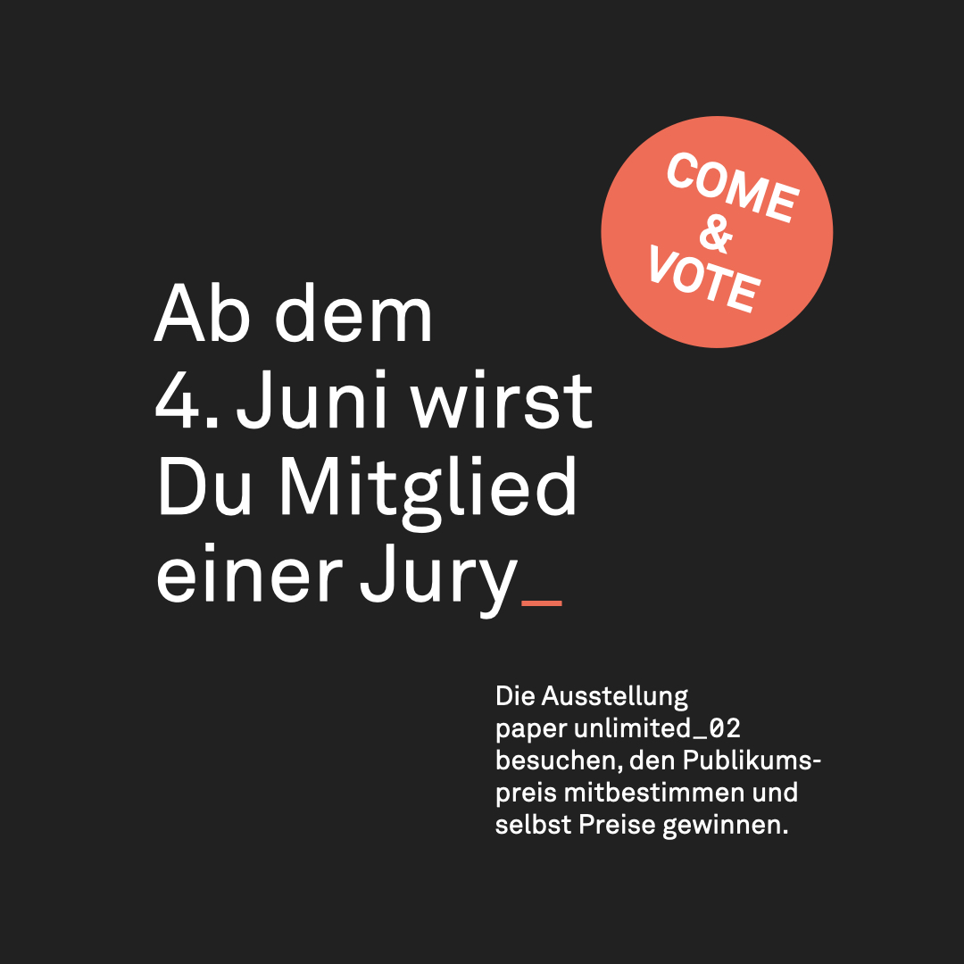 Ausstellung besuchen, voten und gewinnen! Der Erich Grabner Preis für aktuelle künstlerische Grafik wird in fünf verschiedenen Kategorien vergeben. Vier davon vergibt eine Fachjury, beim fünften, dem Publikumspreis, bist Du gefragt!